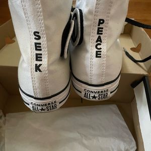 Converse “Seek Peace” . Only worn twice. Still in original box Size 8 men
